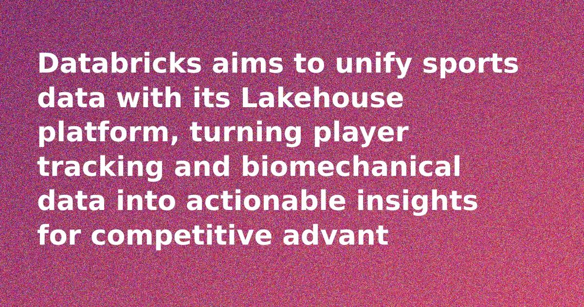 Sports Data Gets Smarter