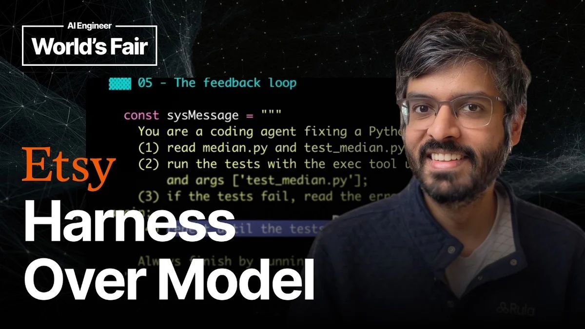 Aditya Bhargava presenting on AI harnesses and models