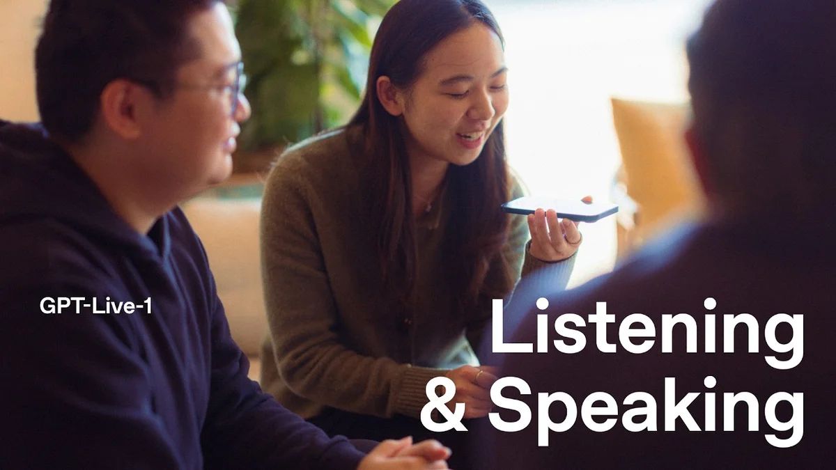 Three people sitting on a couch, discussing AI technology.