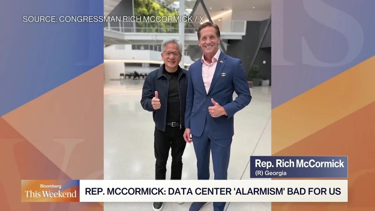 Rep. Rich McCormick speaking to the camera in a video call setting.